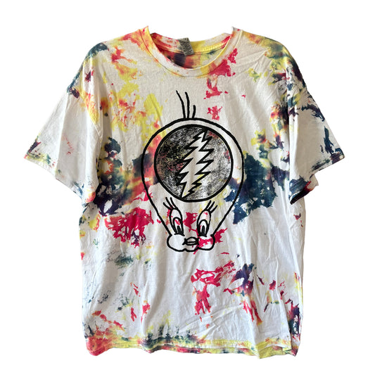 Tweety tie-dye one-off (XL) 1